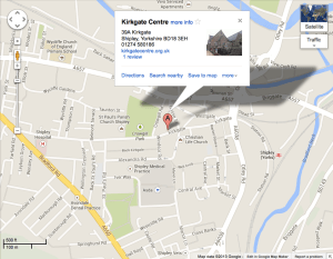 The location of the Kirkgate Centre