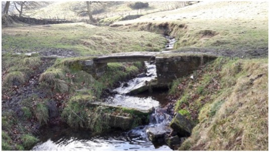 Old slab bridge, High Birks Beck